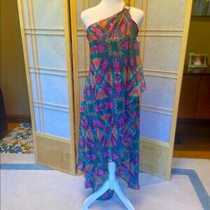 NWT Laundry by Shelli Segal One Shoulder Cocktail Dress - Size 0
